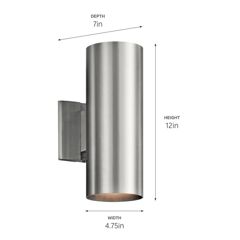 Kichler Lighting 2 - Light Wall Light in  Brushed Aluminum