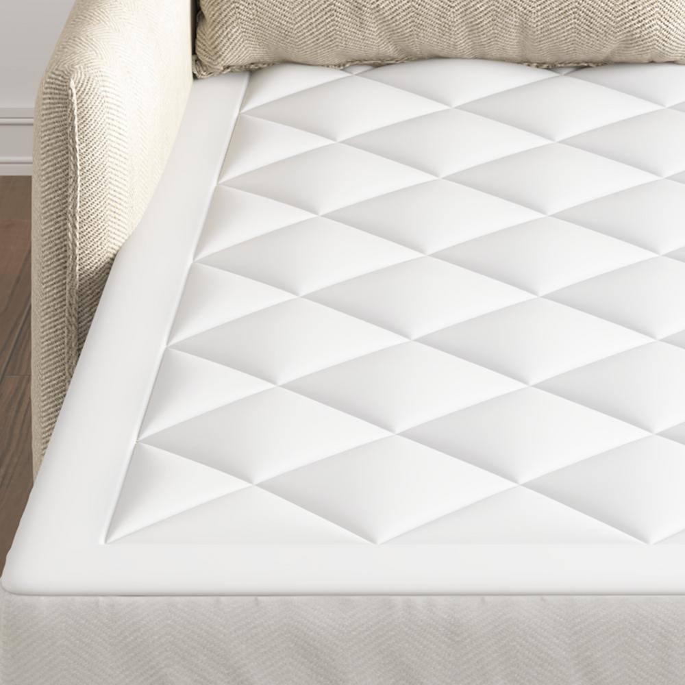 Sleep Philosophy Full Amity Waterproof Sofa Bed Mattress Pad: Microfiber Protector, Quilted, Water-Resistant