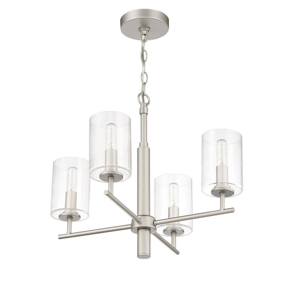Craftmade Lighting Hailie 4 - Light Chandelier in  Satin Nickel