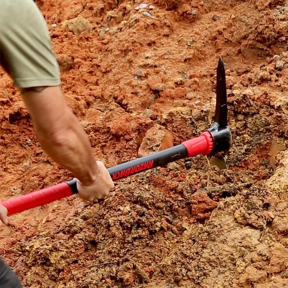 Pick Mattock, 5 lb,34 in Handle, Red/Black