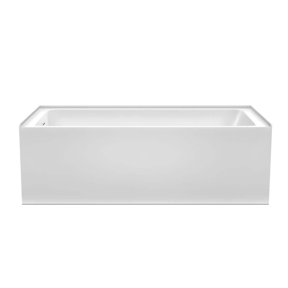 Wyndham Collection Grayley 66'' x 32'' Alcove / Tile In Soaking Acrylic Bathtub WCBTW16632LSWTRIM