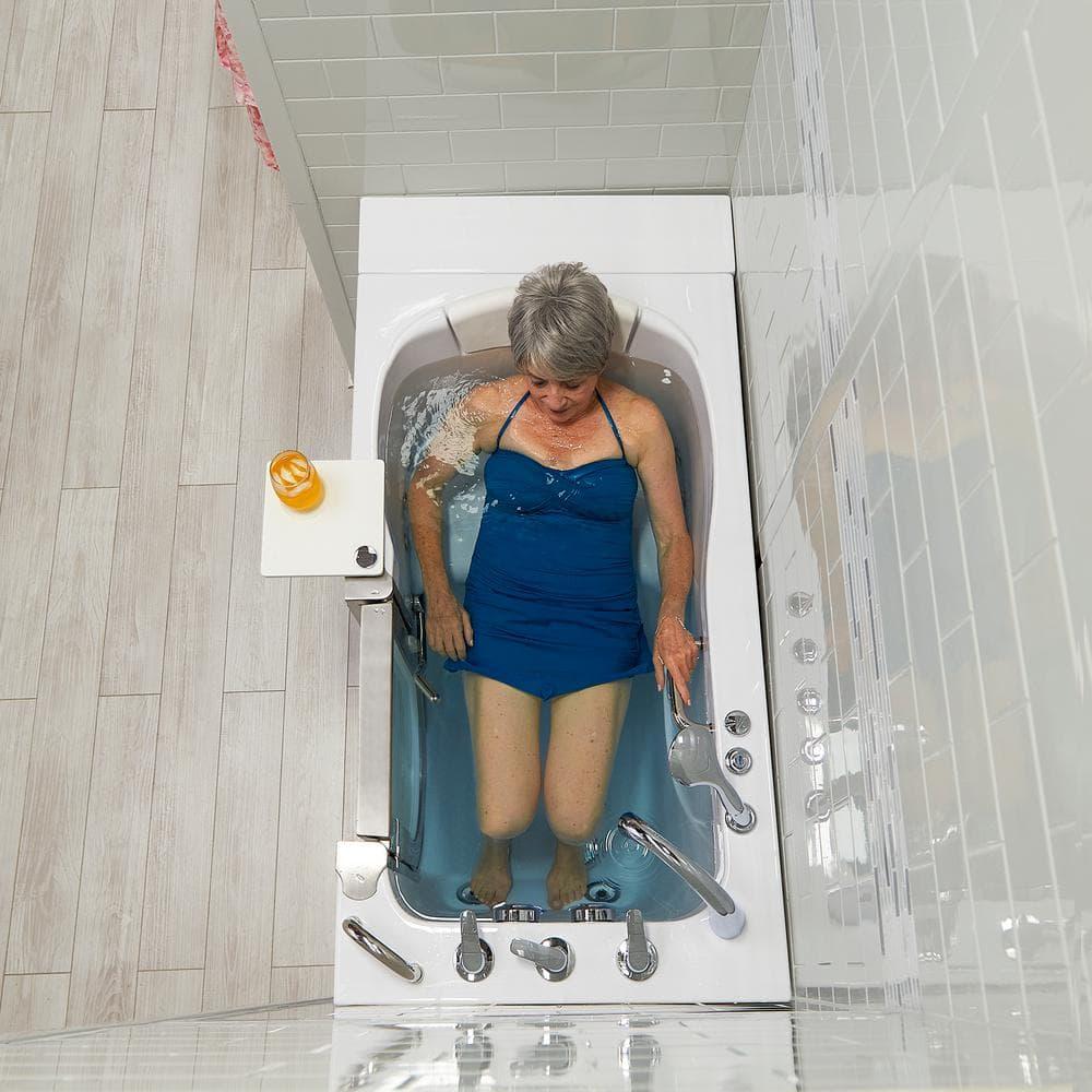 Royal 32"x52" Acrylic Hydro Massage Walk-In Bathtub, Heated Seat, Fast Fill Faucet, 2" Dual Drain