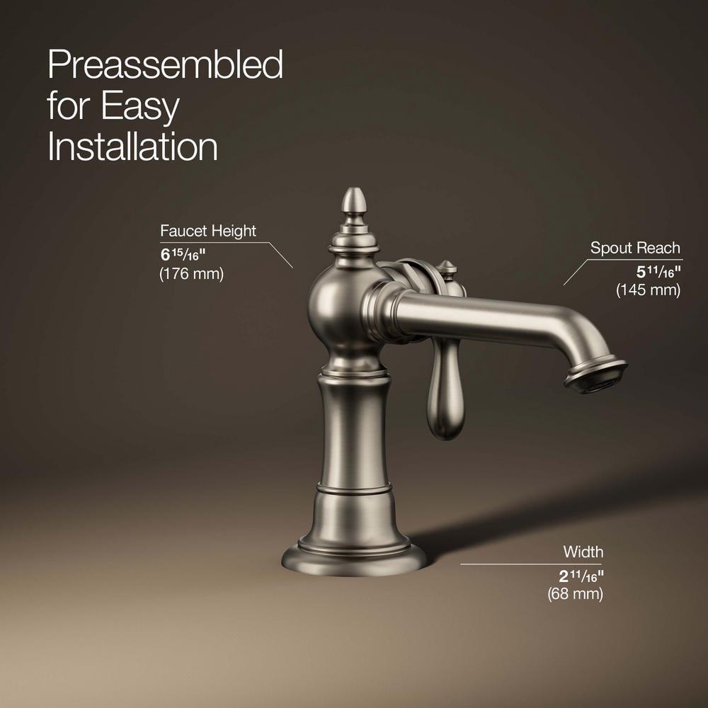 Artifacts® Single Hole Bathroom Faucet with Drain Assembly