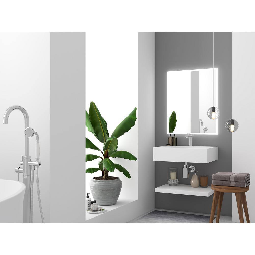 CastelloUSA Pyramid 24" Wall-Mounted Modern Bathroom Sink with Ramp Basin CB-GM-2053-24