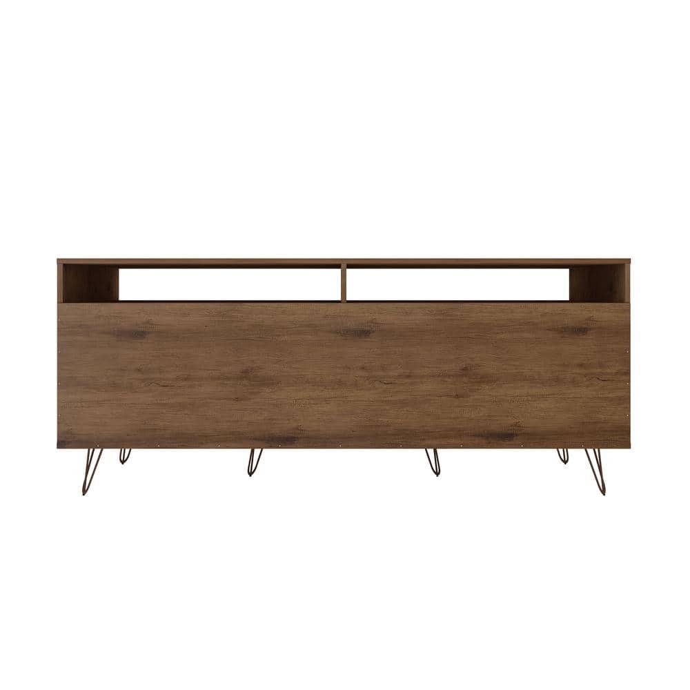 Rockefeller TV Stand for TVs up to 60'': Media Console with Storage - Manhattan Comfort
