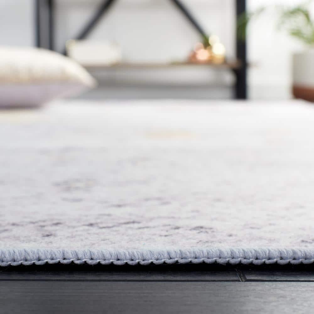 Tacoma TAC803 Power Loomed Machine Washable Area Rug - Grey/Gold - 6'x9' - Safavieh.