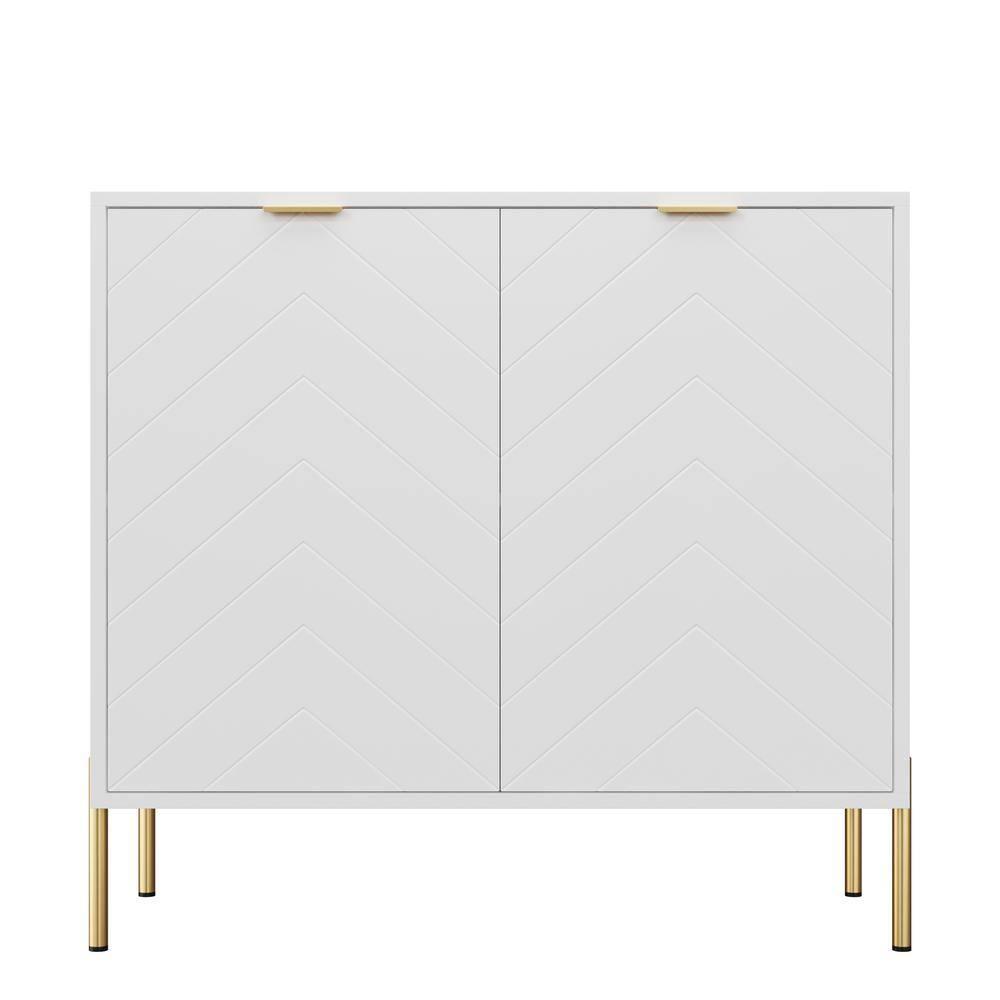 CLIHOME 31.5 in. H Utility Storage Cabinet with Adjustable Shelves