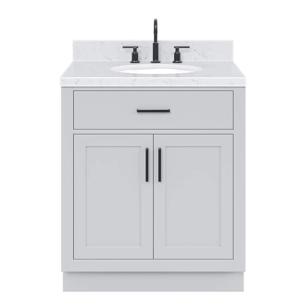 Ariel T030scqovo Hepburn 30" Free Standing Single Basin Vanity Set - Grey