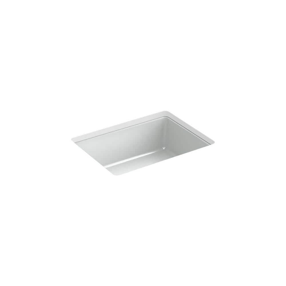 Verticyl 17" Rectangular Under-Mount Bathroom Sink with Overflow Drain