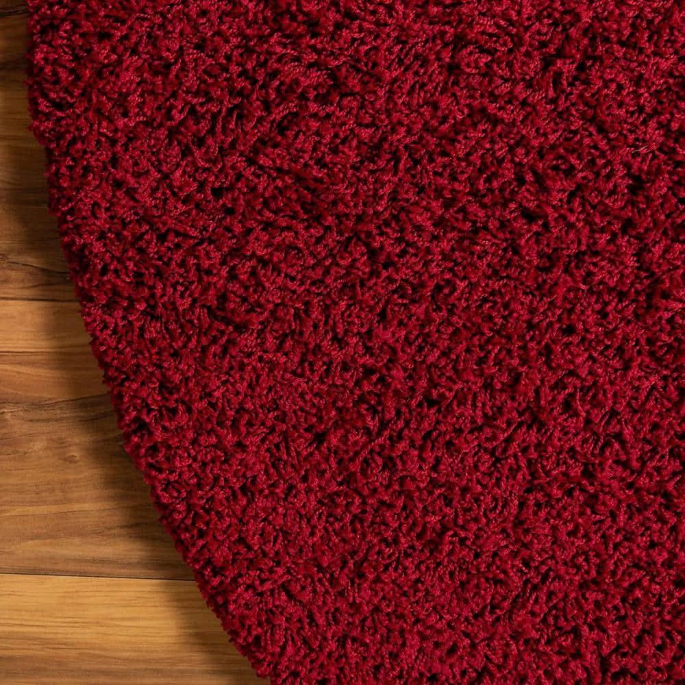 Unique Loom 6' 0 x 6' 0 Solo Calabasas Red Area Rug