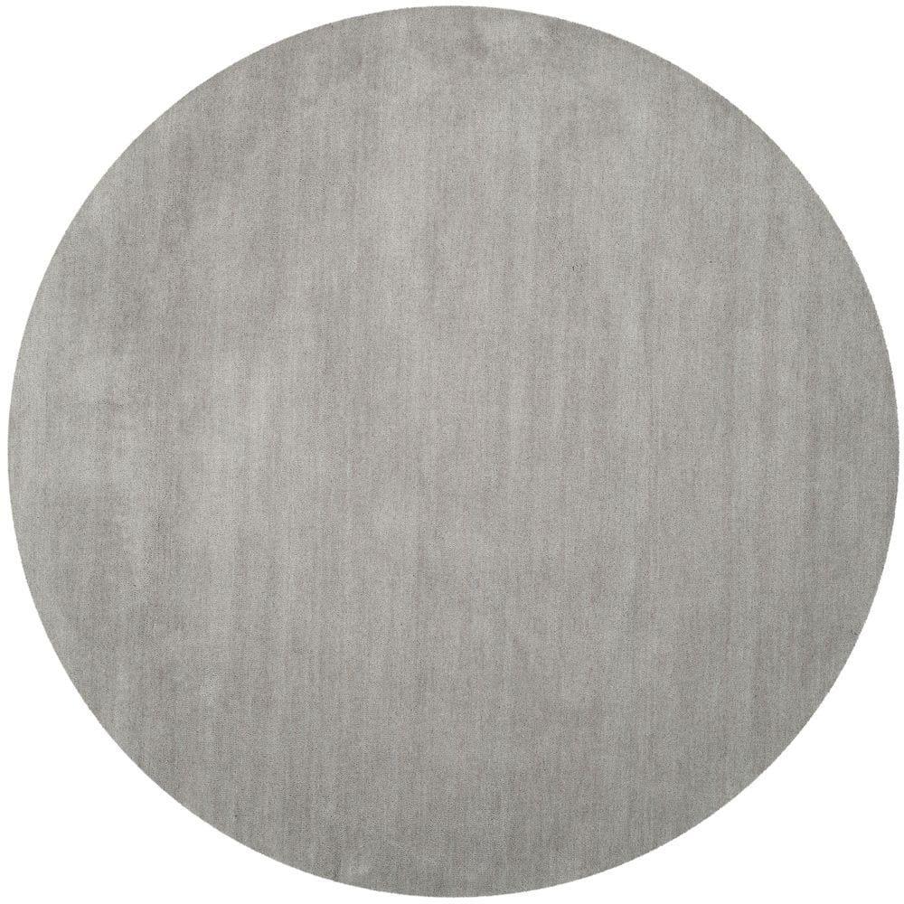 Himalaya HIM610 Handmade Area Rug - 6' Round - Grey - Safavieh
