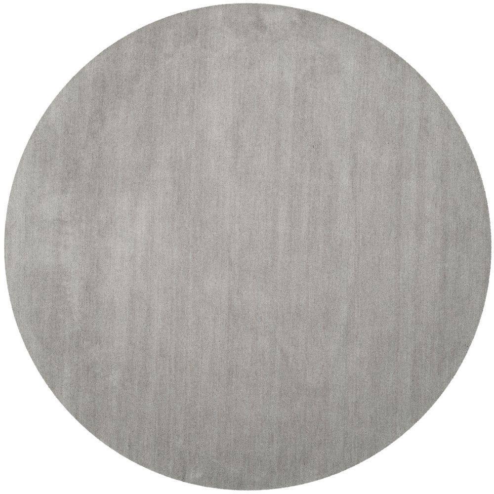 Himalaya HIM610 Handmade Area Rug - 8' Round - Grey - Safavieh