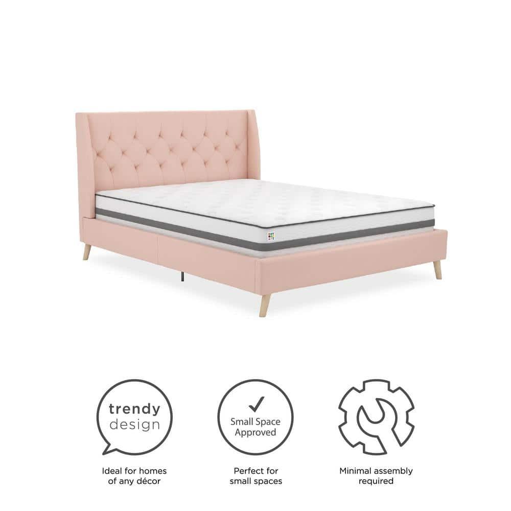 Her Majesty Upholstered Wingback Bed