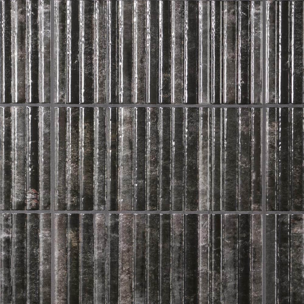 Canu 5.9 In. x 11.81 In. Polished Fluted Ceramic Subway Wall Tile (9.68 Sq. Ft. / Case)