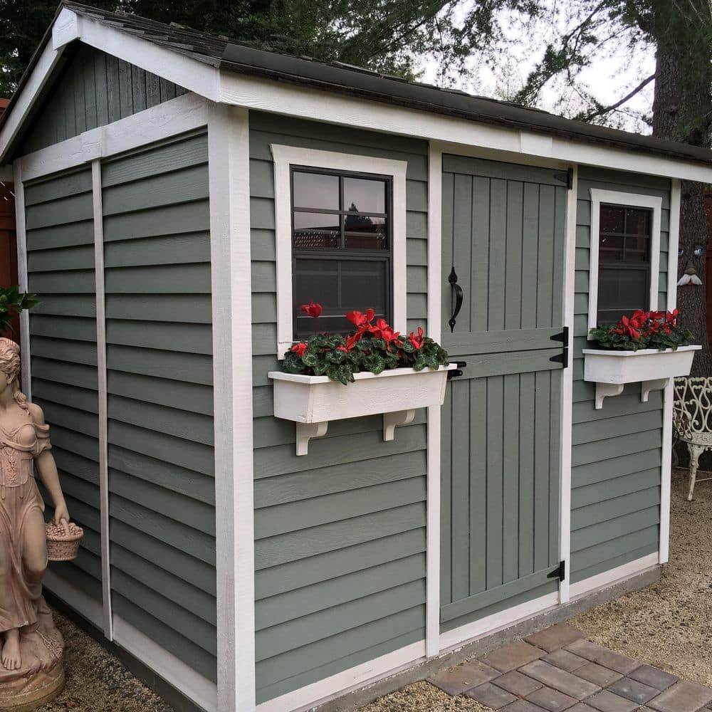 Outdoor Living Today 9 ft. W x 6 ft. D Cabana Cedar Wood Garden Shed