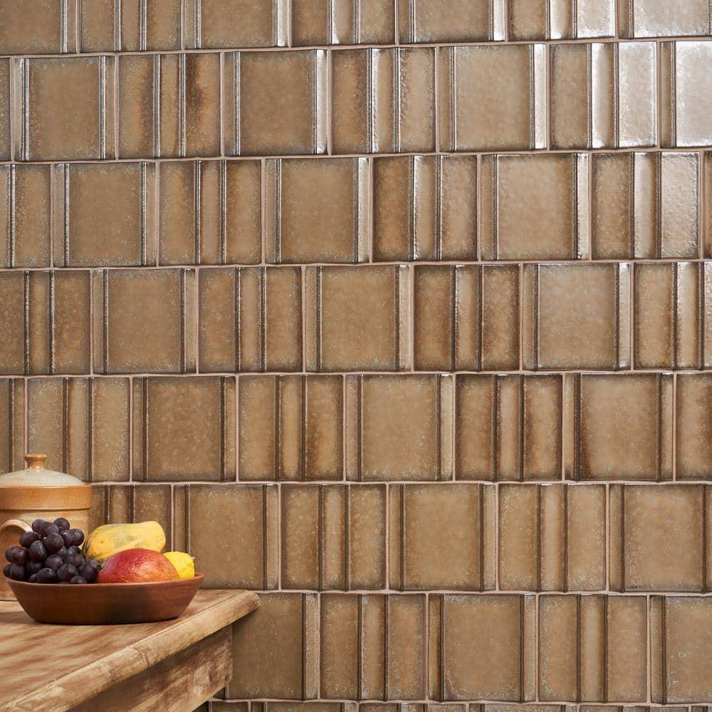 Ivy Hill Tile Metaru 5.82 In. X 5.82 In. 3D Metallic Look Matte Porcelain Wall Tile (7.82 Sq. Ft. / Case)