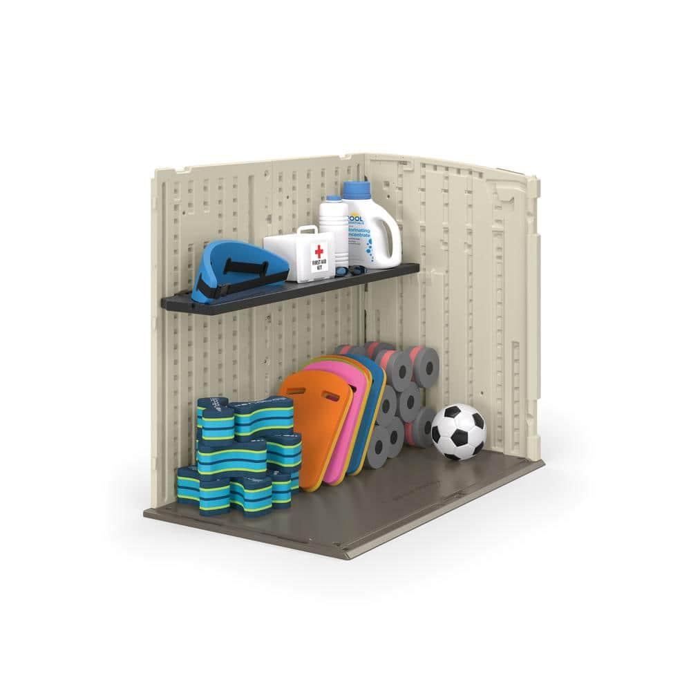 Suncast Suncast Horizontal Shed 50 in. W. x 10.25 in. D Shelf Kit in Black