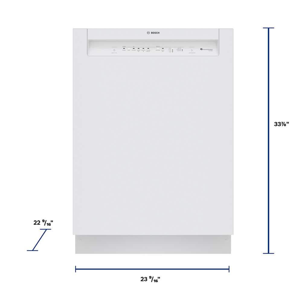 Bosch 800 Series 24" Front Control Built-In Dishwasher with Hybrid Tub SHE3AEM2N