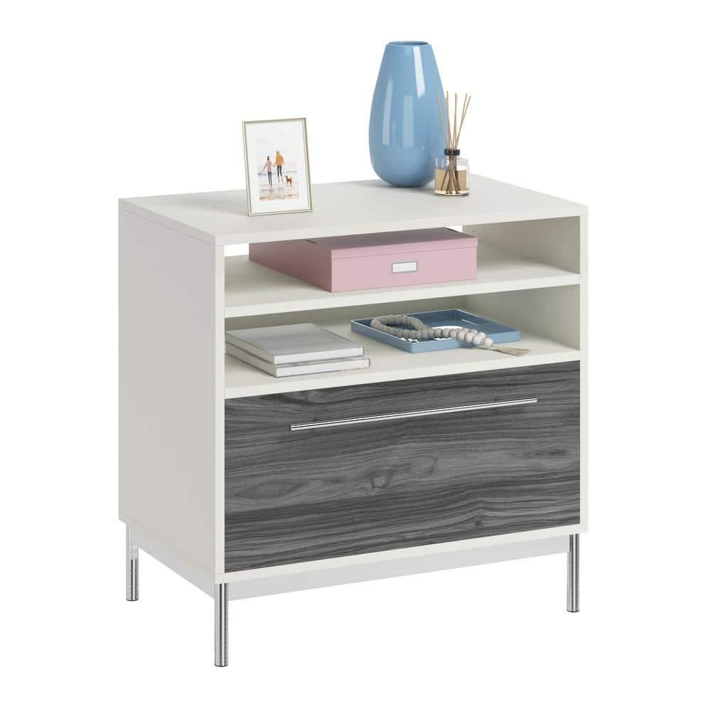 Sauder Vista Key Engineered Wood Lateral File Cabinet in Pearl Oak/Misted Elm