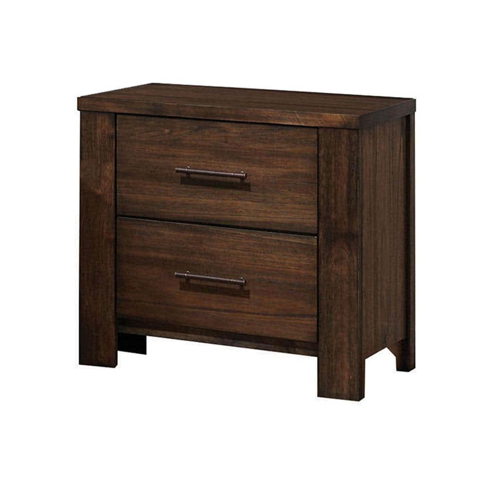 ACME Furniture Merrilee 2 Drawer Nightstand in Oak