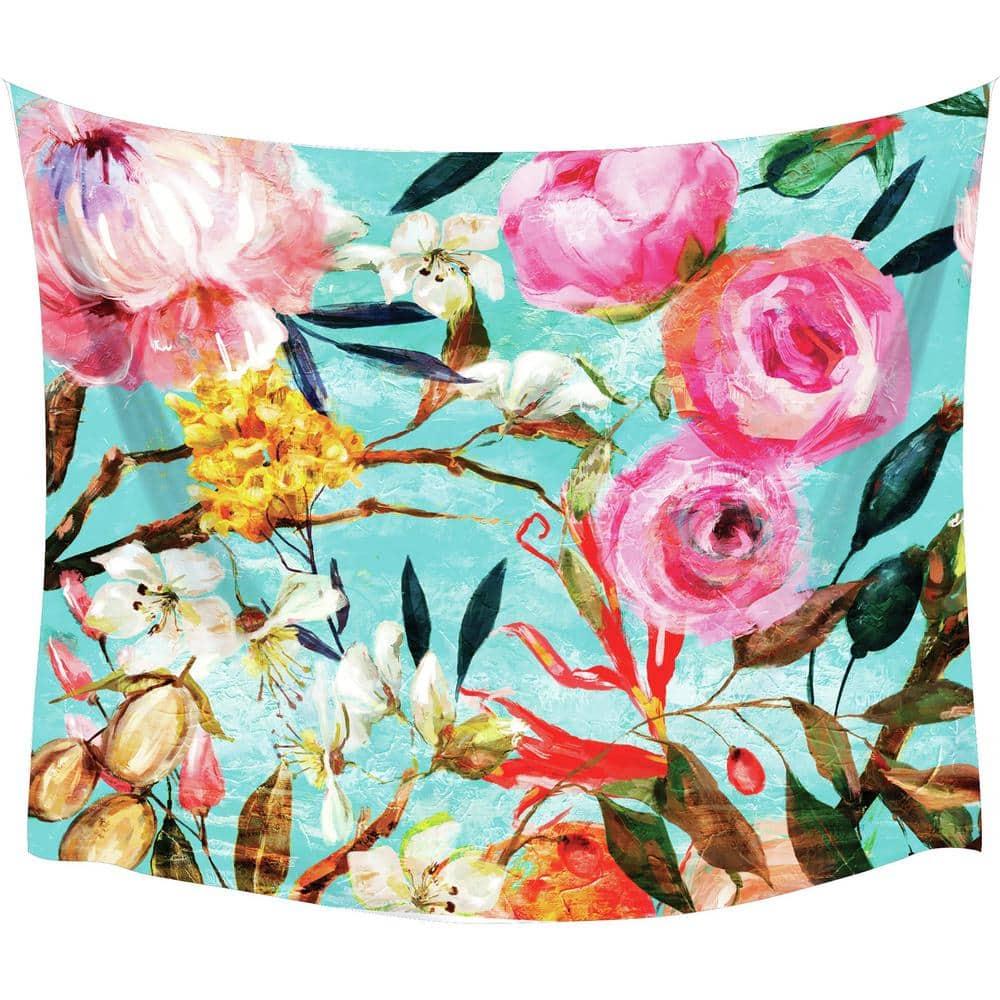 Oil Paint Floral Large Tapestry