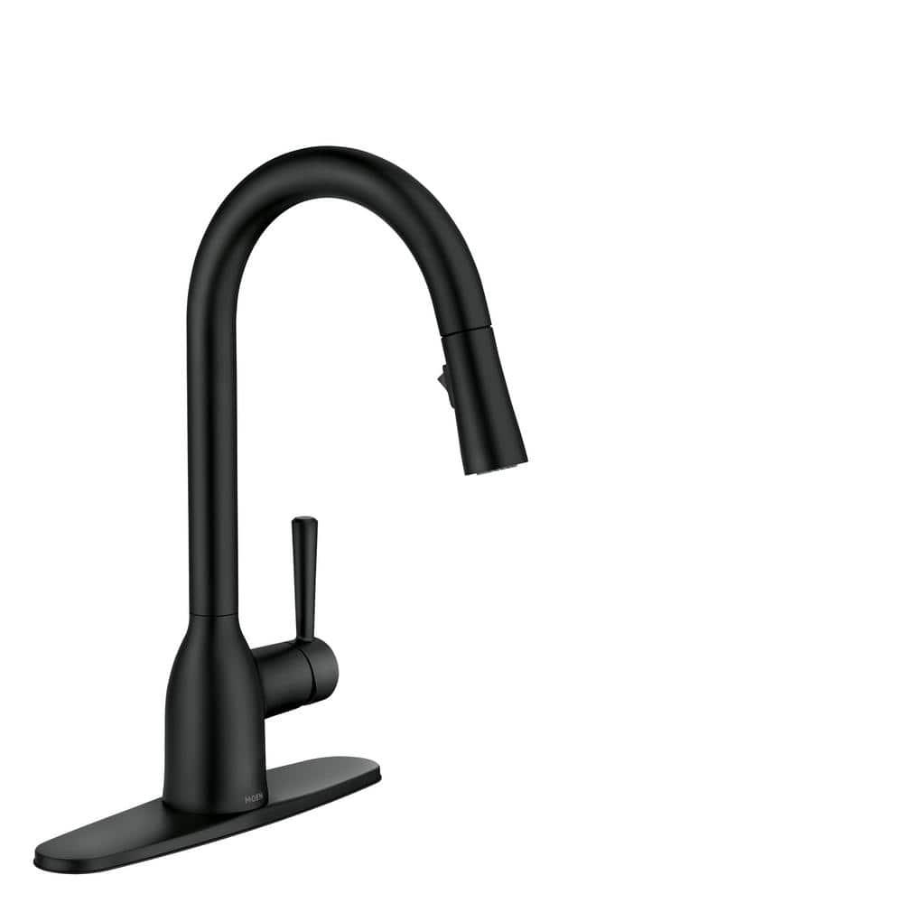 Matte Black Stainless Steel Pull-Out Spray Kitchen Faucet