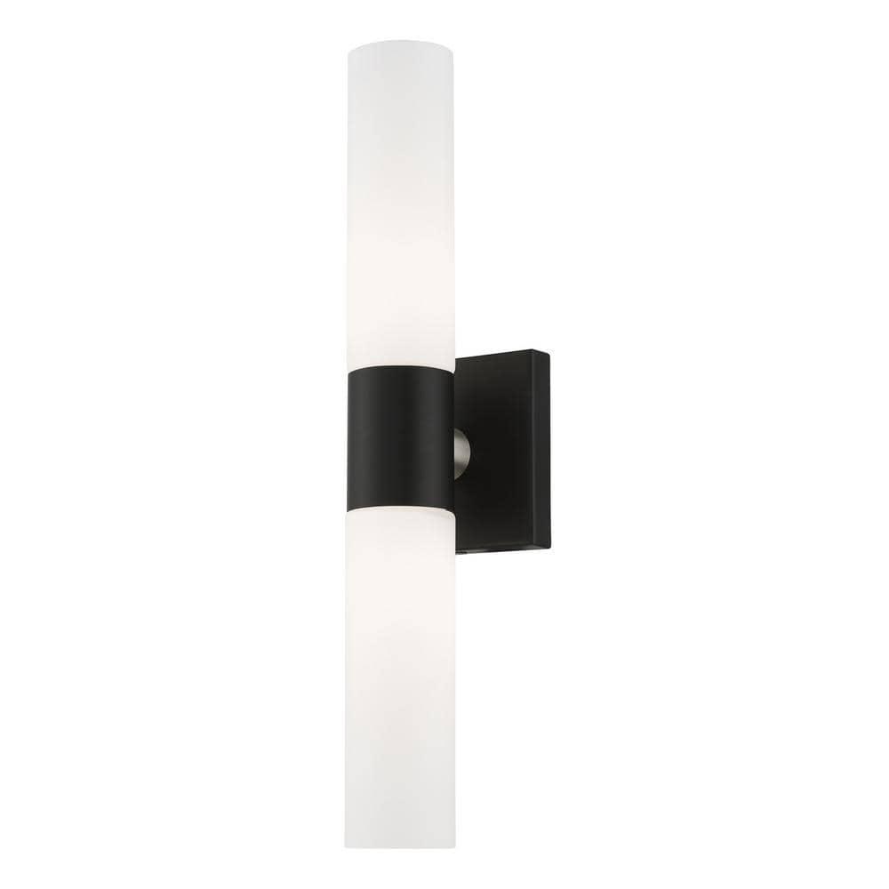 Livex Lighting Black ADA 2-Light Vanity Sconce