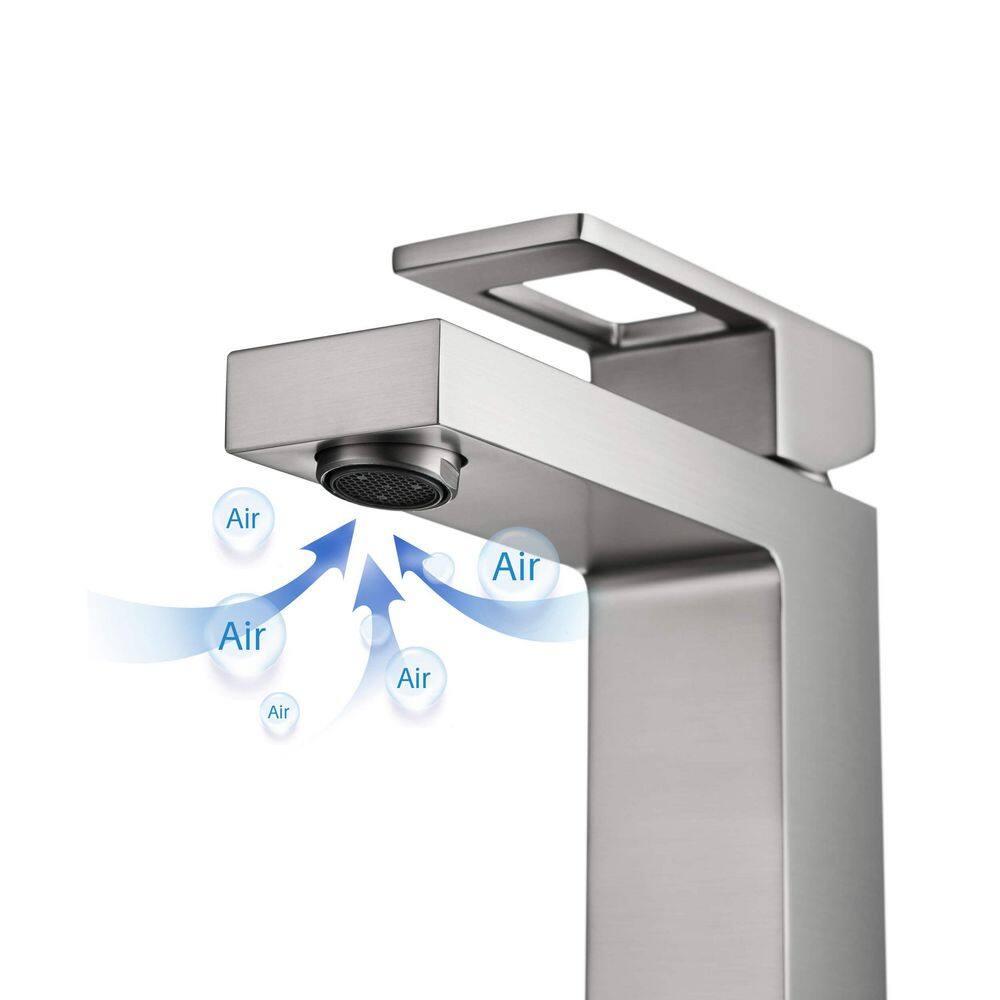 KIBI KBF1002BN Cube Single-Hole Single-handle Bathroom Faucet