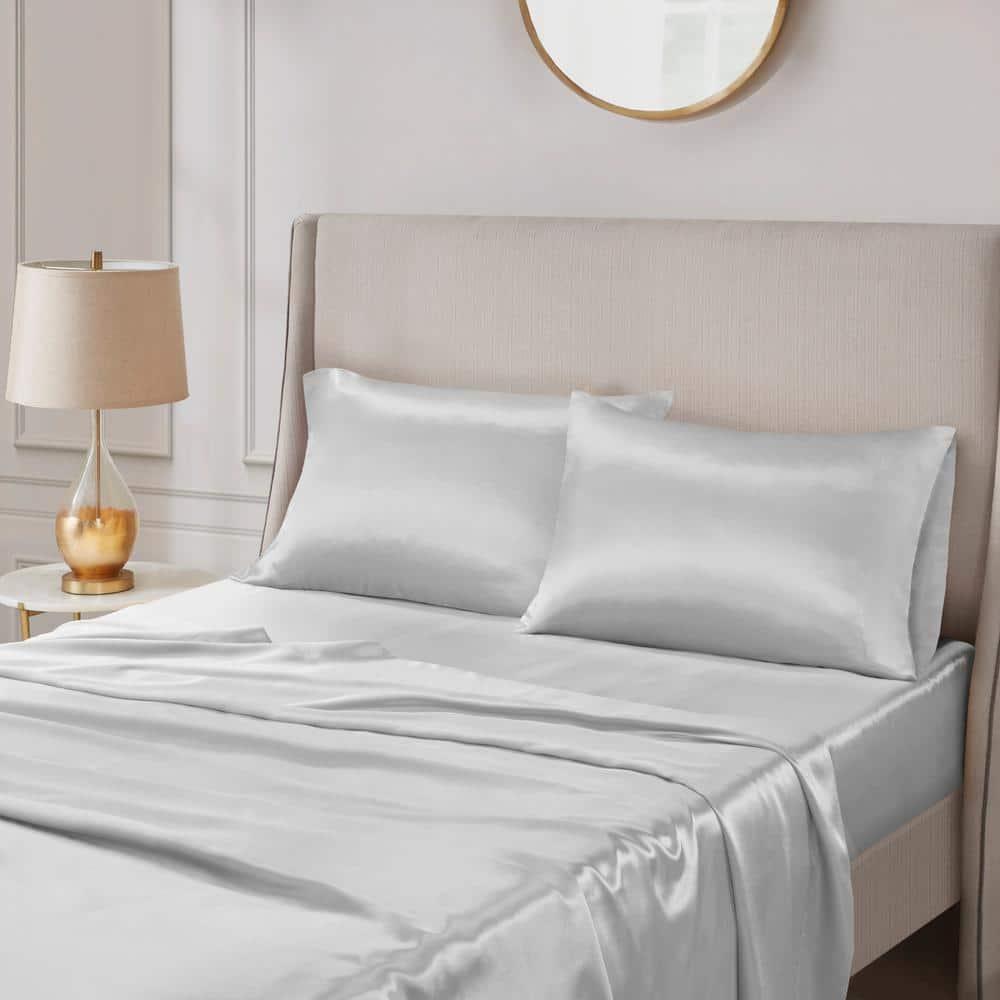 Madison Park Essentials Satin Luxury 2PC Pillowcases (Set of 2)