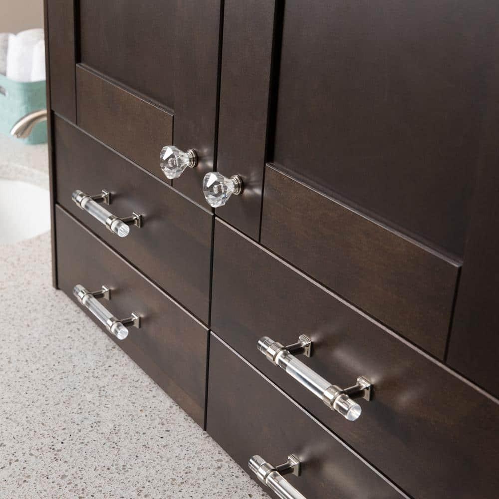Crystal Palace Kitchen Handles, Solid Core Drawer Pulls for Cabinet Doors, 3-3/4"