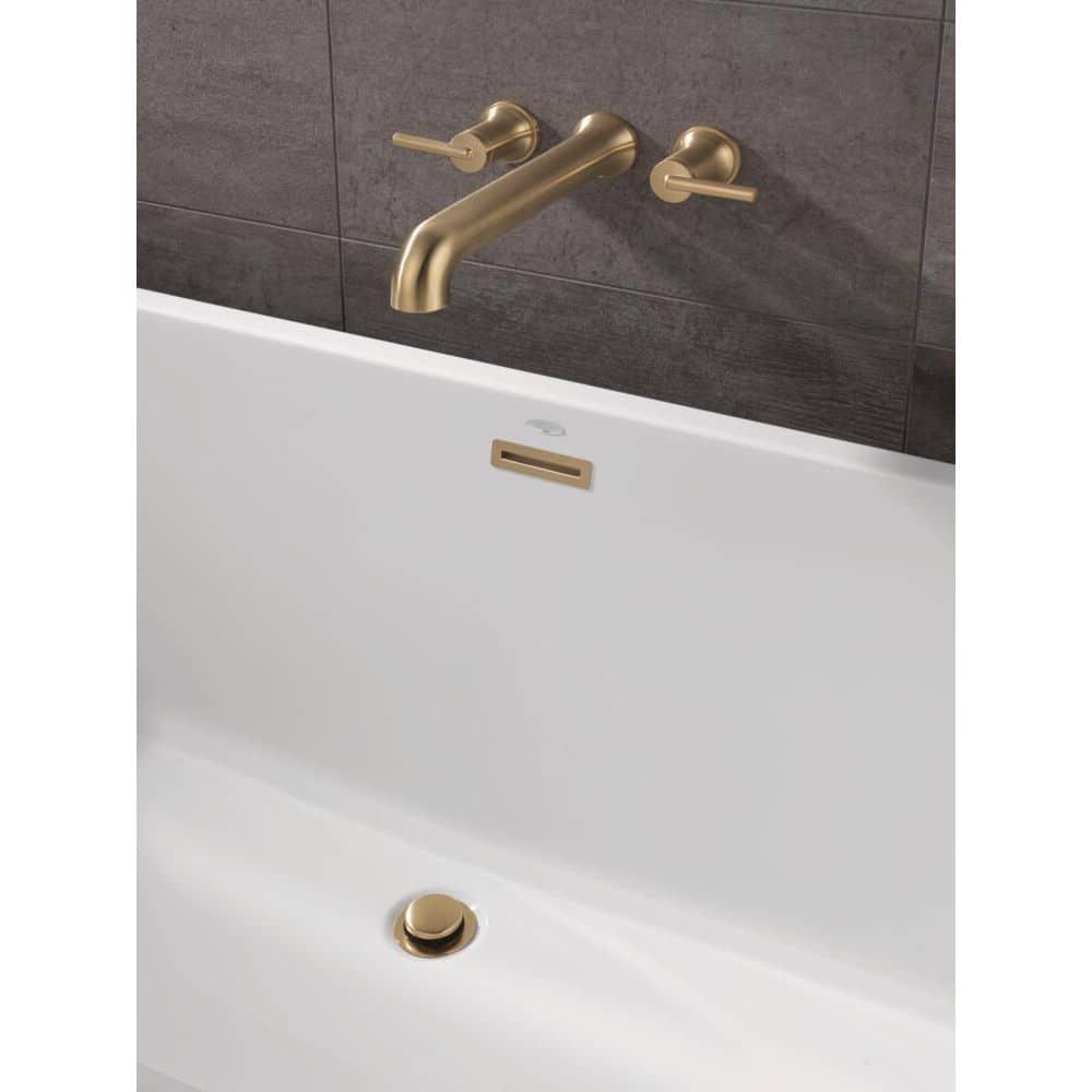 Delta Trinsic Wall Mounted Tub Filler, Champagne Bronze