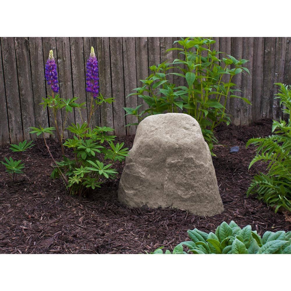 14" Resin Small River Rock Statuary - Sand - Emsco