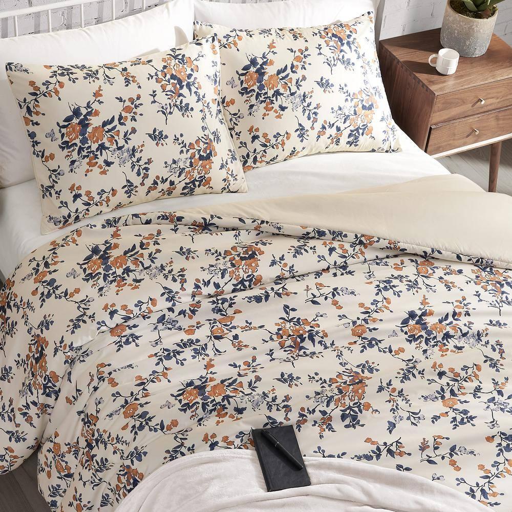 Lucky Brand Lucky Brand Garden Floral Bouquet Reversible Duvet Cover & Shams Bedding Sets