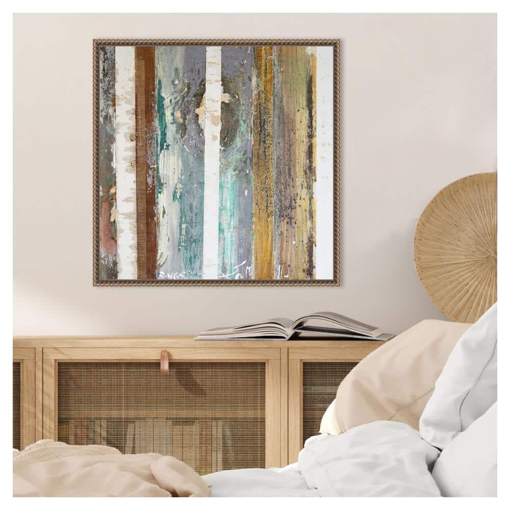 Amanti Art 22"x22" Textured Grain IV by Erin McGee Ferrell Framed Canvas Wall Art Print