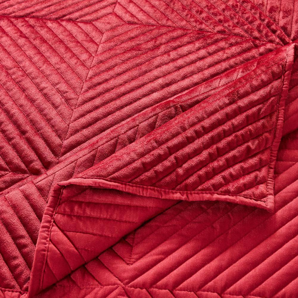 Riviera Velvet Quilted Throw
