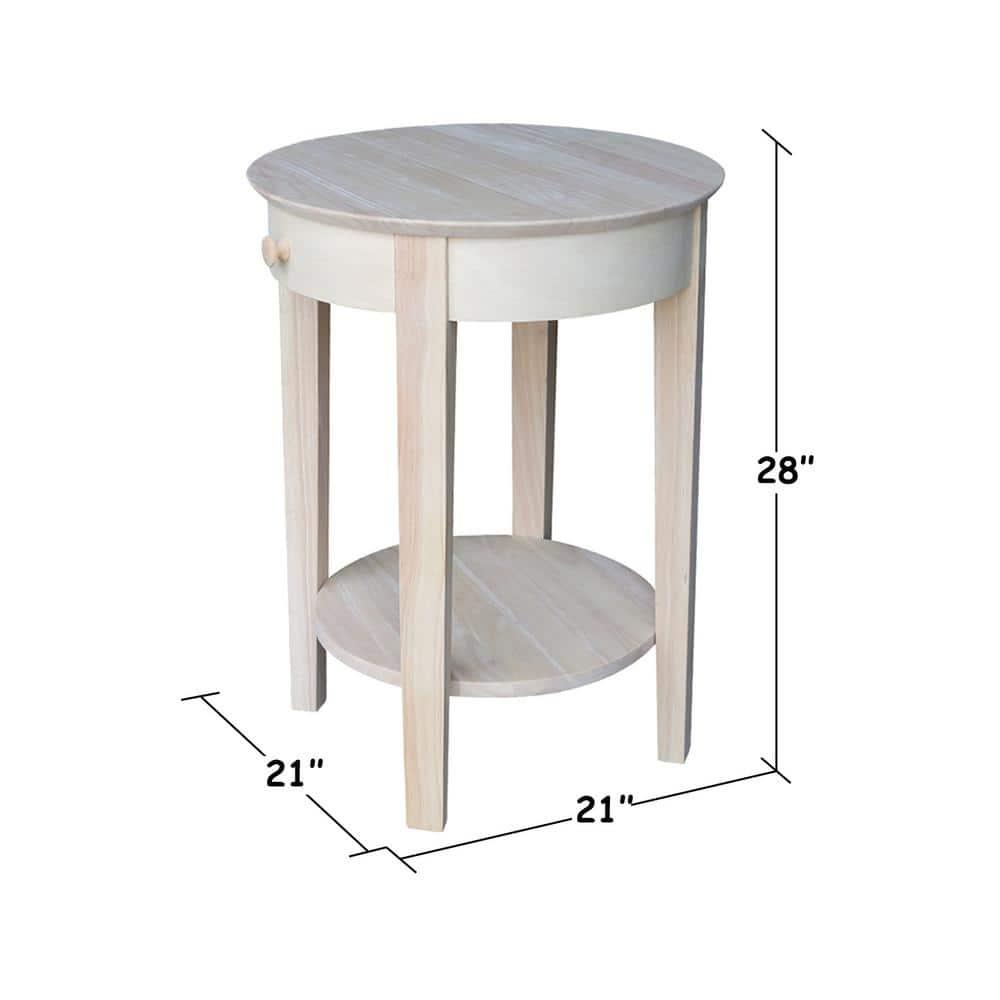 International Concepts Phillips Accent Table Includes Drawer