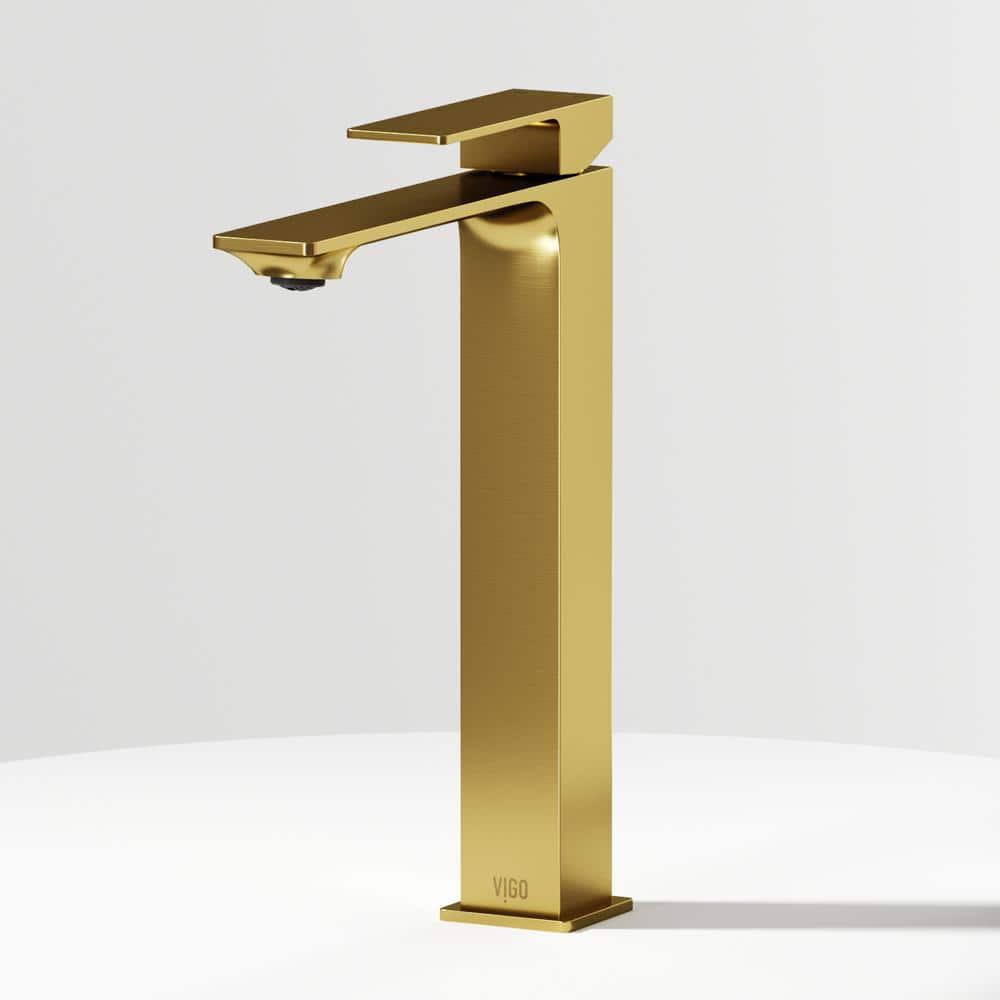Dunn 11" H Single Handle Vessel Sink Bathroom Faucet