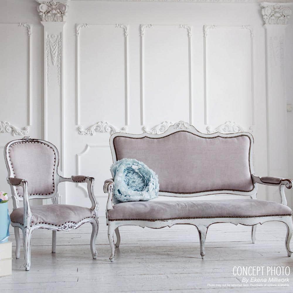 Ekena Millwork 1 5/8"H x 1/2"P x 94 1/2"L Ashford Smooth Panel Moulding