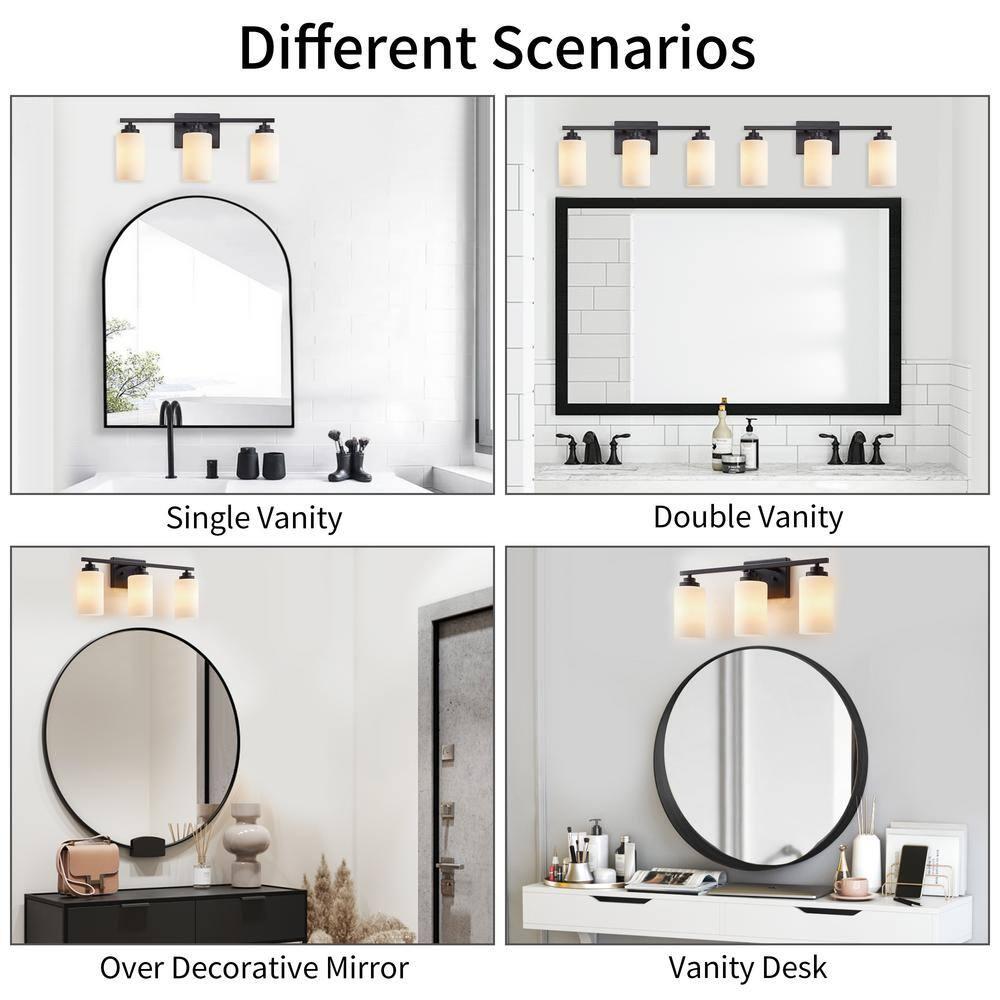 Kawoti Vanity Light With Frosted White Glass