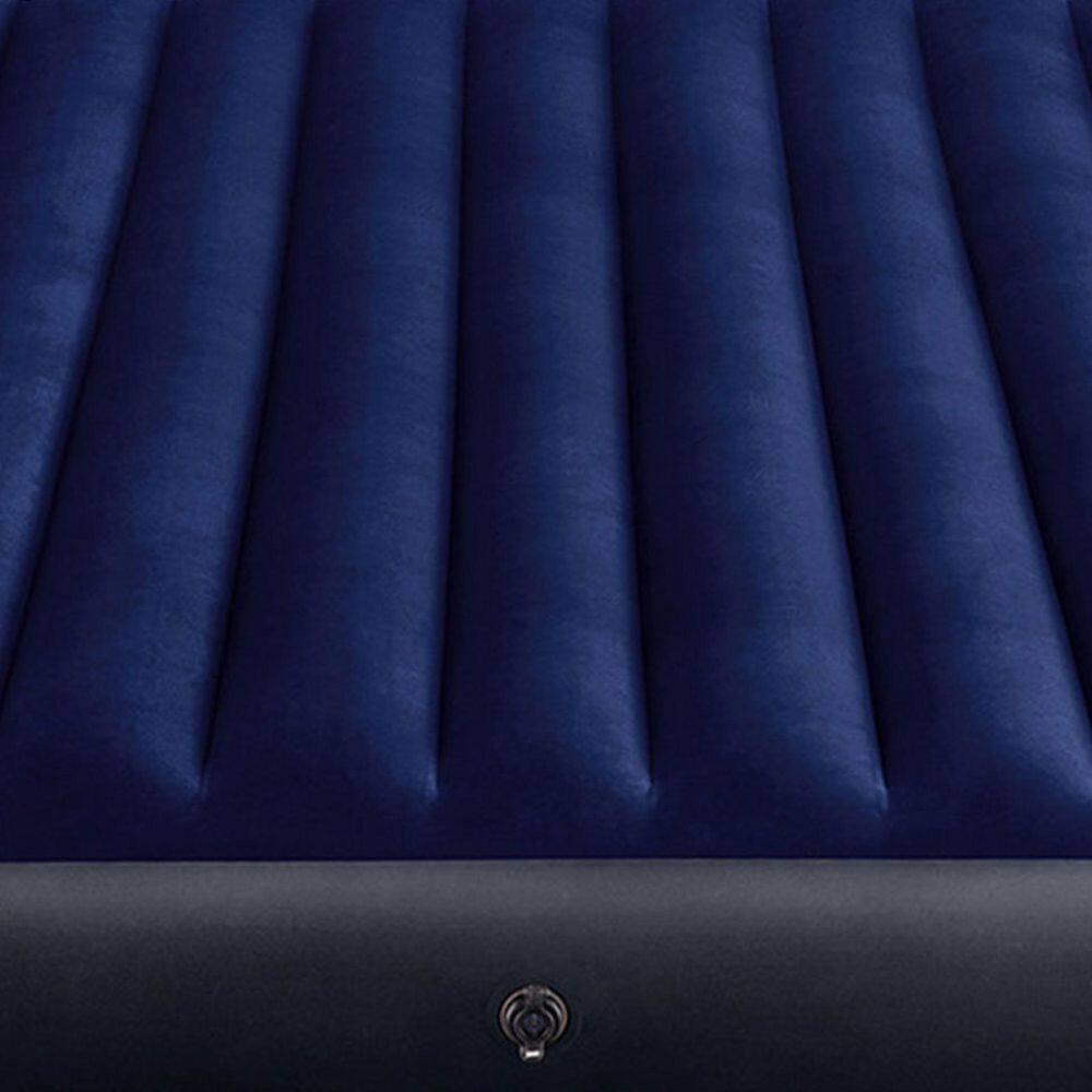 Intex 80 x 60 x 10 Inch Dura-Beam Fiber-Tech Vinyl Standard Downy Air Mattress with Plush Top and 2-in-1 Valve, Queen (Pump Not Included)