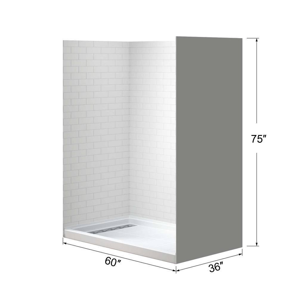60'' W 75'' H Framed Rectangle Shower Stall