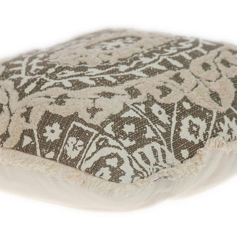 ZeaZu Abstract Cotton Throw Pillow