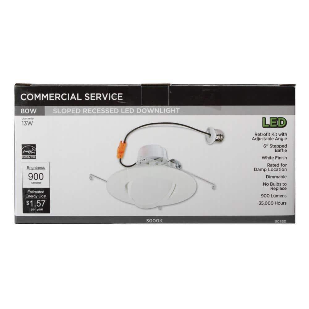Air-Tight LED Retrofit Recessed Lighting Kit