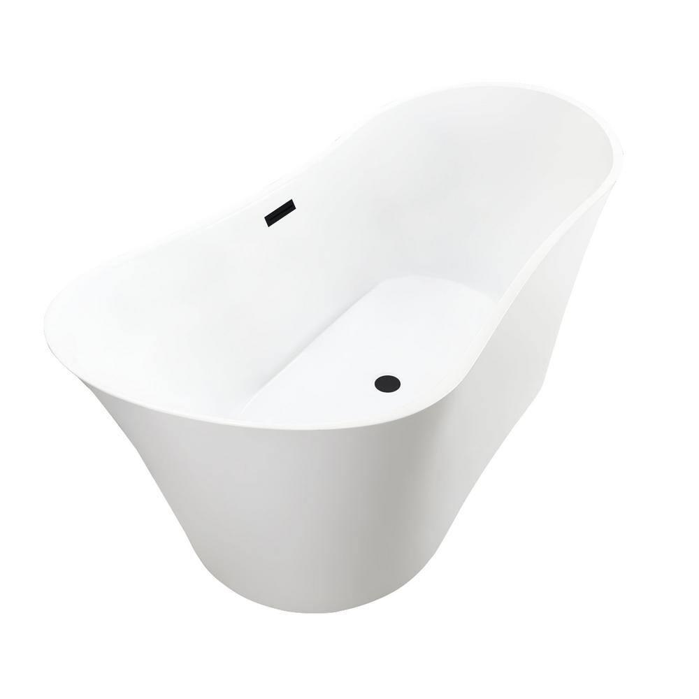 67" x 31" Freestanding Soaking Bathtub