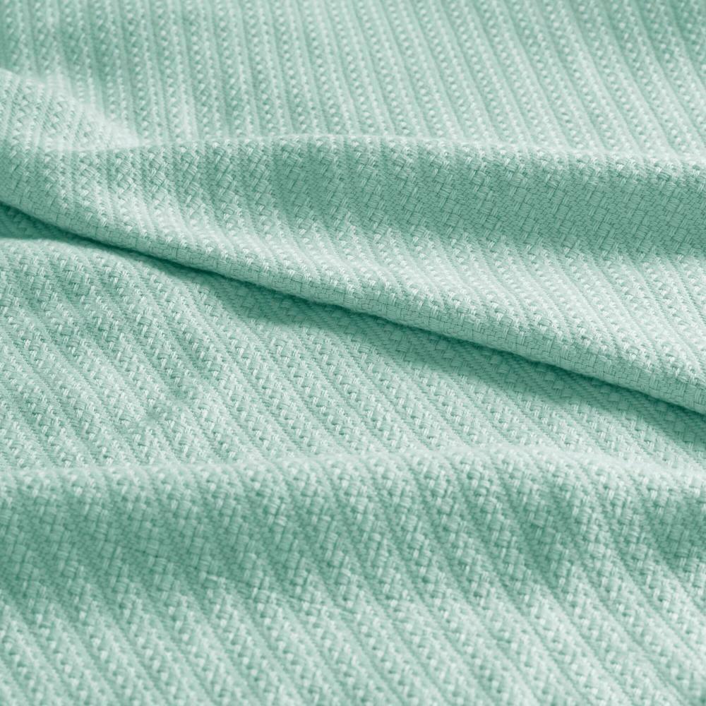 Bed Blanket Liquid Cotton Twin Light Blue