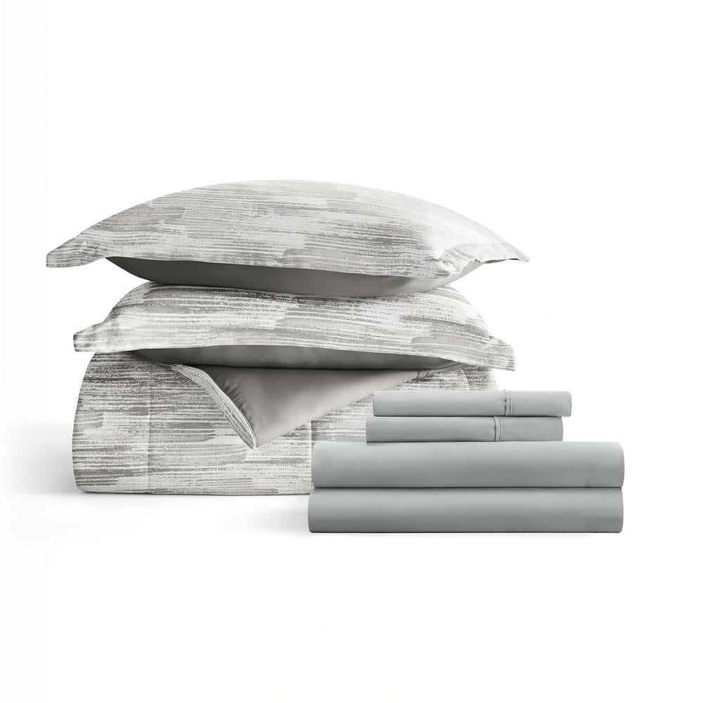 7-Piece Bedding Bundle - Pattern Comforter and Sheet Set