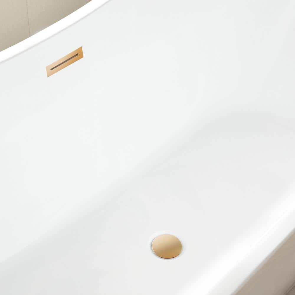 Ophelia 71" x 32'' Freestanding Soaking Acrylic Bathtub