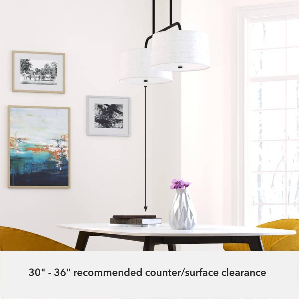 Hunter Fan Cottage Hill 4 - Light Linear Shaded Drum Pendant
