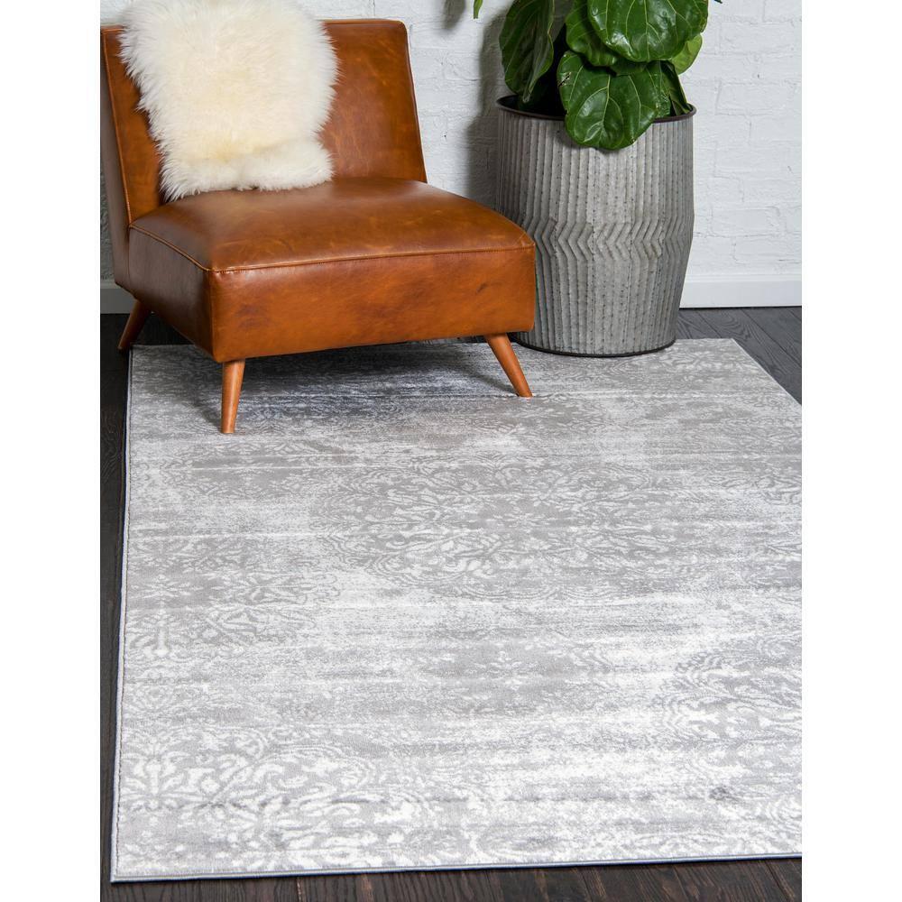 Unique Loom 4' 0 x 6' 0 Sofia Grand Gray Area Rug