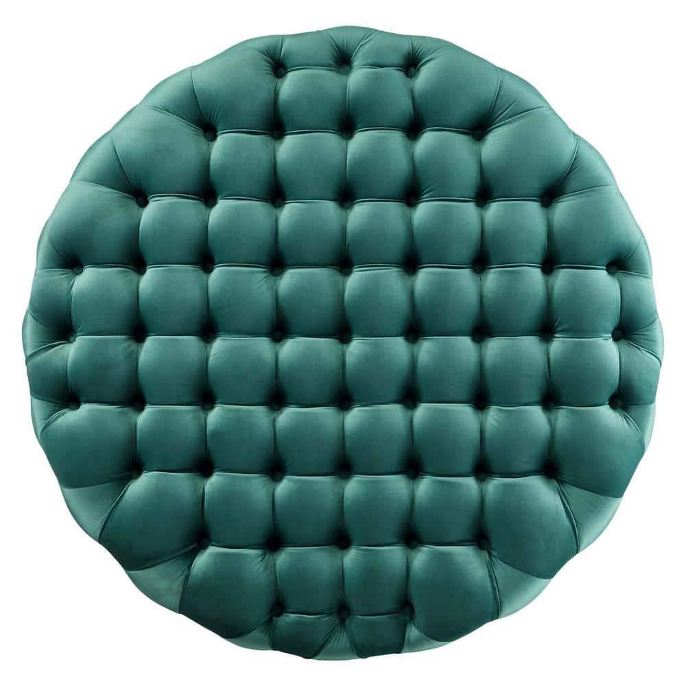 Modway Modway Amour Tufted Button Large Round Performance Velvet Ottoman
